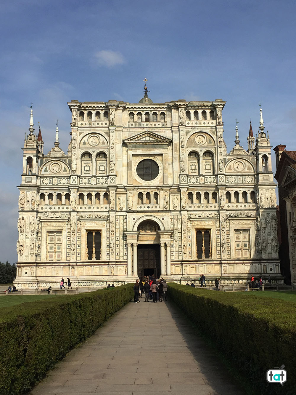 talk about travel certosa di pavia facciata