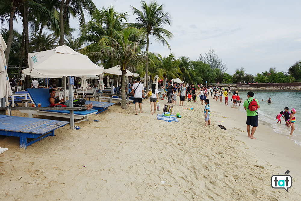 talk about travel singapore sentosa island spiaggia