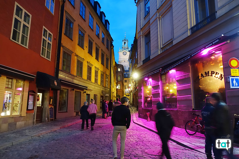 stoccolma gamla stan locali sera