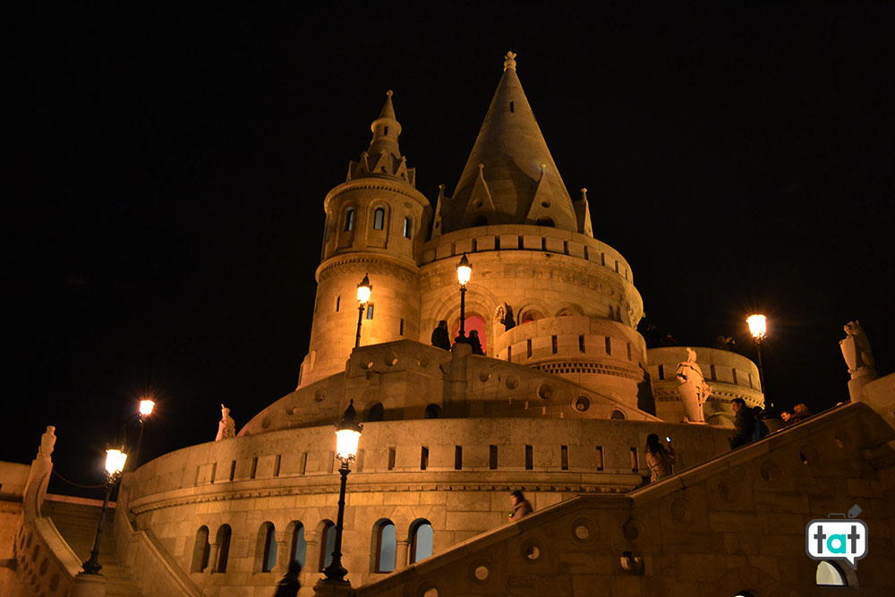 budapest bastioni del pescatore notte