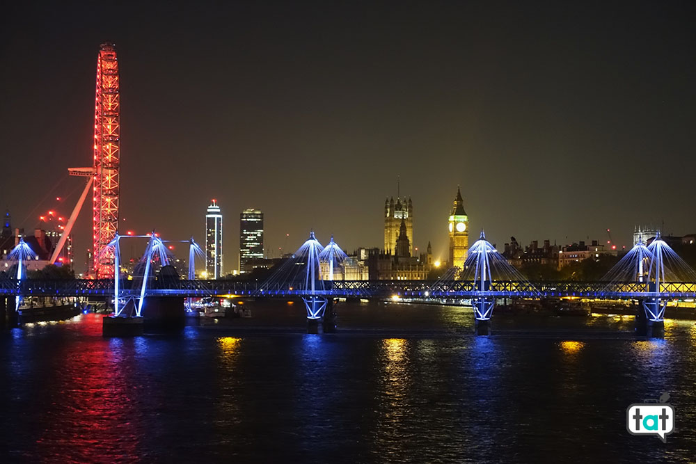 Veduta serale di Londra