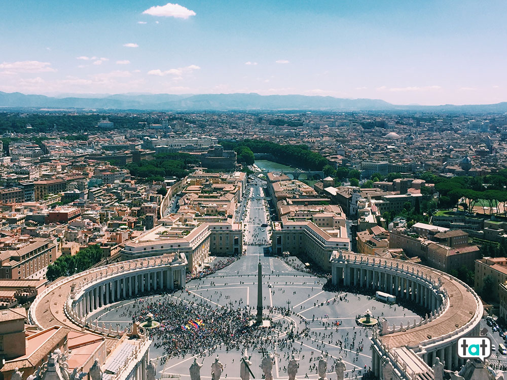 Vista dalla cupola di San Pietro