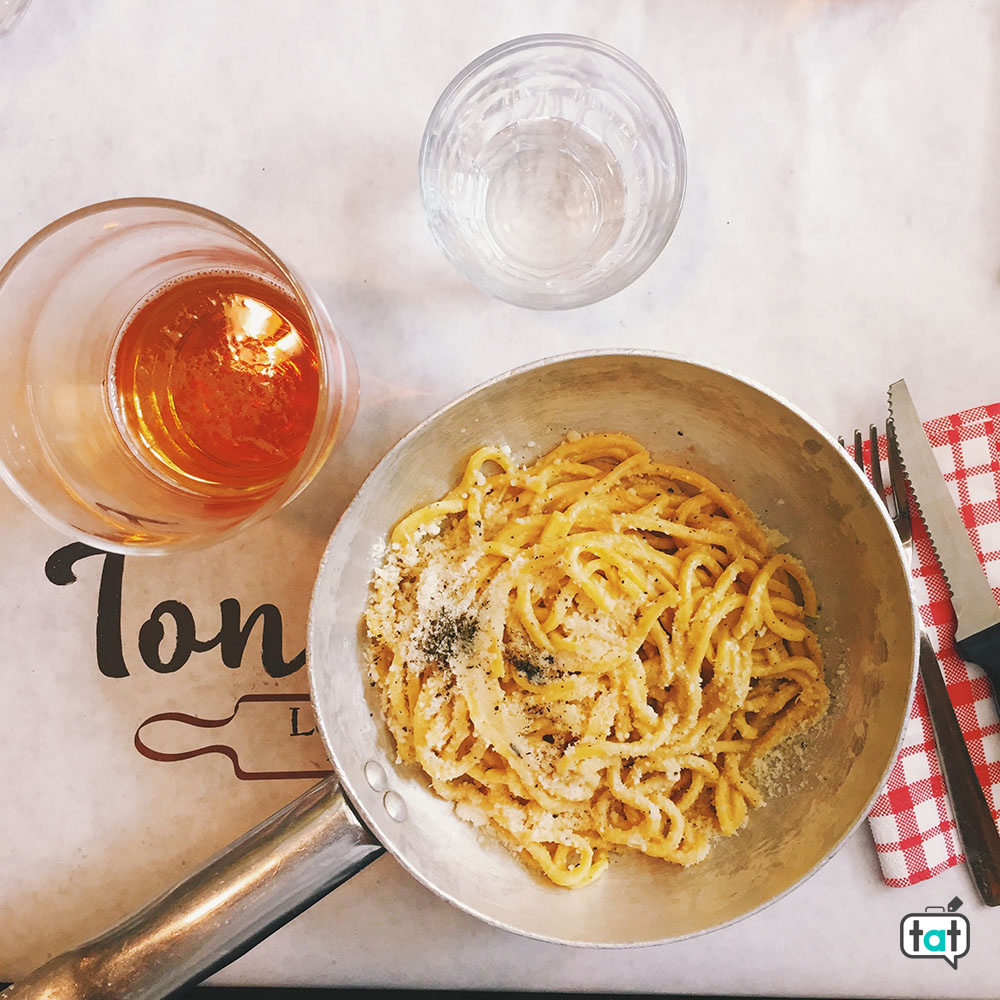 Tonnarelli cacio e pepe