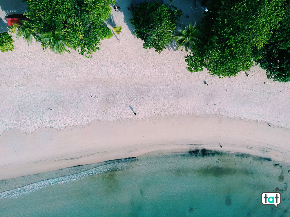 Spiaggia dall'alto a Koh Phangan