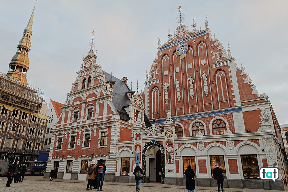 Casa delle Teste Nere inverno Riga