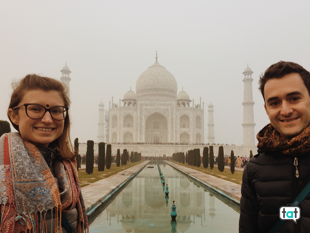 Taj Mahal con lo smog