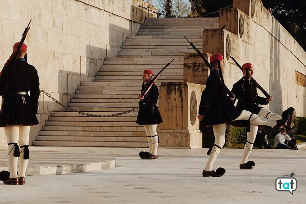 Cambio della guardia parlamento Atene