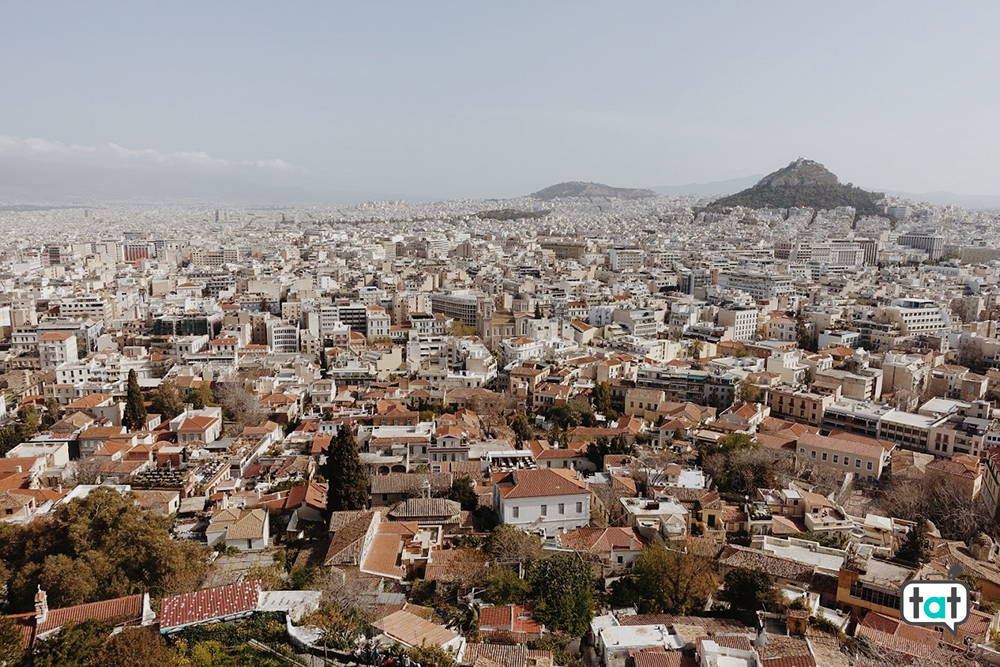 Vista su Atene