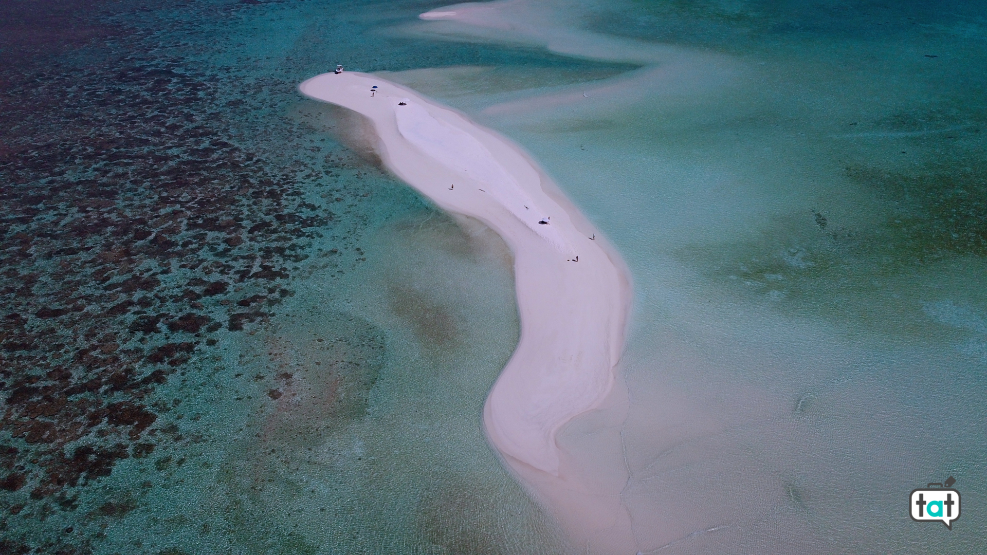 sand bank dall'alto